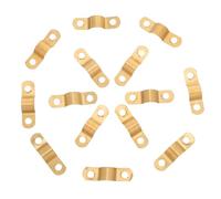 LALAFINA 70 Pièces Collier de Serrage en Cuivre pour Tuyau Double Trou, Résistance à L'usure et Stabilité Renforcée, pour Serpentins de Réfrigérateurs Commerciaux et Cuisines