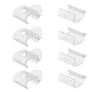 LALAFINA 8 Pièces Clips de Fermeture pour Stores Enrouleurs en Pom, Accessoires Solide pour Stores Stabilité Renforcée, pour Fenêtres et Volets