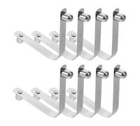 LALAFINA 8pièces Clips de Fixation Acier Inoxydable pour Pôles de Piscine Pinces V pour Balai Skimmer et Accessoires de Nettoyage de Piscine