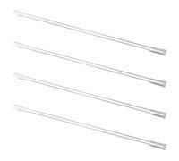 LALAFINA Accessoires pour Rideaux 4pcs en Fibre de Verre avec Longue Tige et Crochet, Surface Lisse, Haute Dureté, pour Stores la Maison