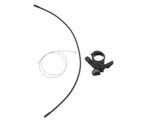 LALAFINA Alliage D'aluminium de Fourche VTT Commande à Distance Noir | Blocage par Câble au Guidon, pour Fourches et Gaine, Pratique en Cross-country et Montagne