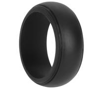 LALAFINA Anneau Silicone Noir en Silicone pour Hommes, Style Cool