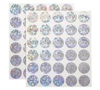 LALAFINA Autocollants à Gratter Ronds en Papier 2 Pcs pour Jeux et Cartes, Étiquettes Adhésives à Décoller et Coller, Diamètre 2,5 Cm pour Loisirs Créatifs