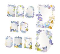 LALAFINA Autocollants Décoratifs Pour Scrapbooking Dautocollants De Cadre Ensemble Dautocollants De Scrapbooking Esthétiques Pour Journal De Planification