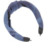 LALAFINA Bandeau à Nœud en Denim Accessoire Chic pour Femmes, Léger et Confortable, Structure Simple pour Maquillage et Soirées
