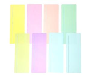 LALAFINA Bandes de Lecture Guidées en Pvc Transparent 8 Pièces pour Étudiants et Professionnels, Outil de Lecture Améliorant la Compréhension Rétention Lors Routine Quotidienne