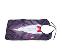 LALAFINA Bavoir Protection pour Polyester en Adultes Noir Réutilisable et Imperméable Anti-bave et Éclaboussures, pour Dîner des Personnes Âgées Hommes