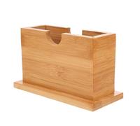 LALAFINA Boîte à Mouchoirs Rectangulaire en Bois Large Ouverture, Support Autoportant pour Serviettes, Organisateur Amovible Cuisine et Restaurant