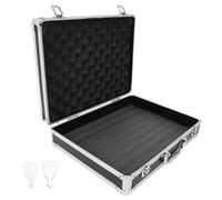 LALAFINA Boîte à Outils en Aluminium Allié 10 Pouces Noire Serrure et Clé, Mallette Multifonction Portable, Étui de Rangement pour Outils, Remède et Cosmétiques, Rangement Sécurisé