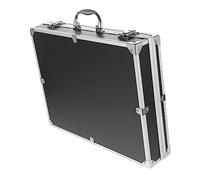 LALAFINA Boîte à Outils Portable Alliage Aluminium Boîte De Rangement Multifonctionnelle pour Médicaments Et Cosmétiques avec Verrou Coulissant Intégré