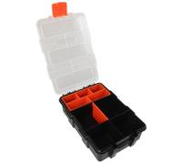 LALAFINA Boîte à Vis De Rangement avec Compartiment Organisateur Boîte De Stockage Plastique pour Visserie Et Petits Outils Divers