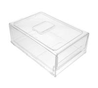 LALAFINA Boîte de Rangement Tiroir Réfrigérateur Plastique Transparent Grosse Taille Couvercle pour Organisation Alimentaire la Cuisine et Congélateur