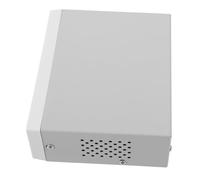 LALAFINA Boîtier Électrique Métallique Robuste avec Panneaux Avant et Arrière Gris Boîtier de Projet Extérieur Durable pour Protection Électronique et Dérivation Installation Facile et