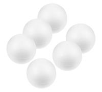 LALAFINA Boules De Mousse Blanches 10 Cm 6 Pièces Boule De Noël Hémisphérique Demi-Ronde Boule De Mousse Creuse Sphères De Polystyrène Lisses Pour Bricolage Projets Scolaires Ménagers