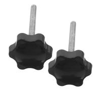 LALAFINA Bouton Moleté de Rechange M6 Prévention du Desserrage pour Déambulateur, Vis en Plastique et Métal Accessoire pour Marcheur Noir