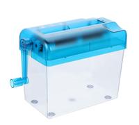 LALAFINA Broyeur Manuel de Papier A4 Petit Format Solide en Plastique pour Bureau à Domicile et Usage Scolaire Fonction de Destruction Sécurisée