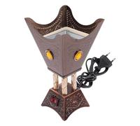 LALAFINA Brûleur Parfum Électrique en Métal pour Aromathérapie, Design Rétro Support Stable, pour Maison et Relaxation Quotidienne