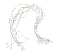 LALAFINA Câble de Connexion pour Tube LED T5 T8 10pcs Connecteur Double Extrémité 3 Broches, Câble D'extension Blanc 100cm pour Éclairage Intérieur et Garage