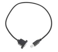 LALAFINA Câble USB 2.0 Prolongateur 50 Cm Connecteur Coudé Type B, Noyau en Cuivre Pur, Résistant la Corrosion, Compatible Imprimante et Scanner