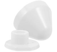 LALAFINA Cache-Boulons de Toilette en Plastique Blanc Petit Format Ensemble 1 Pièce Accès Salle de Bain pour Toilettes Murales Suspendues Pièces Pratiques et Réutilisables