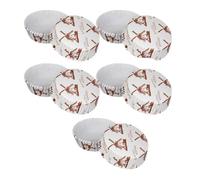 LALAFINA Caissettes à Cupcakes Rondes en Papier Pet Résistant la Graisse, Support Pâtisserie Haute Température, Motif Moulin à Vent, Lot de 300, pour Cuisson et Fêtes