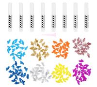 LALAFINA Capsules Protège-Griffes pour Chatons en Silicone avec 160 Pièces et 8 Colles Adhésives, Protège la Peau Meubles, Accessoire Mode pour Chats