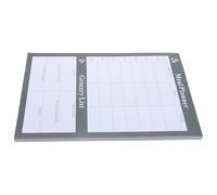 LALAFINA Carnet de Notes Déchirable Noir pour Calendrier des Repas Hebdomadaire, Planificateur de Repas Pratique en Papier pour Familles et Individus