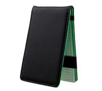 LALAFINA Carnet de Score de Golf Léger et Imperméable en PU et Papier Noir Portable Accessoire Simple et Élégant pour Terrain de Golf