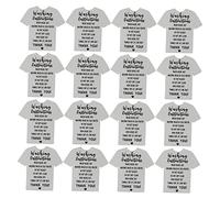 LALAFINA Carte Guide de Nettoyage des Chemises 100 Pièces en Papier