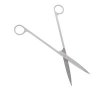 LALAFINA Ciseaux Droits en Acier Inoxydable Miroir Poli Long Manche Ergonomique pour Couper Plantes Aquatiques Usage Quotidien à Domicile Argenté 25cm
