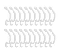 LALAFINA Clips en Plastique Blanc Installation Facile, Fermeture Sécurisée Lot de 30 pour Cage à Lapin et Hamster pour Animaleries et Activités Extérieures
