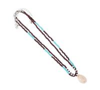 LALAFINA Collier de Coquillages pour Femmes, 2pcs Léger et Confortable en Plastique, Style Plage Polyvalent pour Escapade et Vacances D'