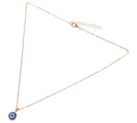 LALAFINA Collier Pendentif Œil Bleu, Amulette Turque de Protection Réglable