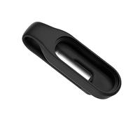 LALAFINA Coque De Protection Silicone Avec Clip Acier Pour Montre Connectée Bracelet Intelligent Housse Antichoc Facile à Installer Adaptée Au Poignet Noire