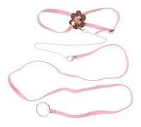 LALAFINA Corde de Transport pour Tortue en Daim Rose Design Ajustable pour Promenade et Prévention Perte de L'animal Couleur Aléatoire