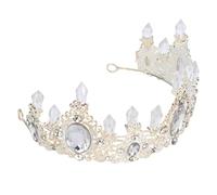 LALAFINA Couronne de Mariage Accessoire pour Cheveux Féminin Confortable en Alliage et Argenté Style Rétro pour Mariée et Décoration de Gâteau