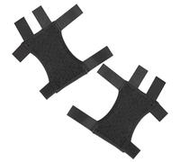 LALAFINA Coussinets Ergonomiques pour Béquilles -bras Absorbant la Sueur Rembourrage Épais en Tissu Respirant 1 Paire Noire pour Récupération et Soins à Domicile