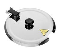 LALAFINA Couvercle Acier Inoxydable pour Cocotte Électrique Couvercle pour Marmite à Soupe Maintien Chaud et Cuisson Rapide Compatible avec Chauffe-soupe Standard