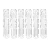 LALAFINA de Gloss à Lèvres Rechargeables pour Fabriquer Brillant à Lèvres Réutilisables et Polyvalents Lot de 6 Tubes en Abs Transparent 3ml