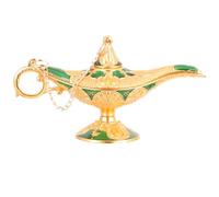 LALAFINA Décor Vintage Lampe Magique en Alliage de Zinc Vert, Pièce Décorative Élégante et Centre de Table Captivant pour Bureau ou Fête