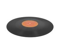 LALAFINA Décoration Disque Vinyle Noire en Plastique, Pièce Décorative Polyvalente Style Rétro et Moderne pour Thème Esthétique et Ambiance Musicale