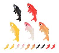 LALAFINA Décorations pour Aquarium 15pcs en PVC Poissons Artificiels Réalistes Forme Petite Poisson pour Créer Un Monde sous-Marin Réaliste et Décorer Aquarium