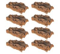 LALAFINA D'écorce de Liège Naturelle Accessoire Sécurisé pour Reptiles pour Terrarium Lot de 8 Pièces Réduit Le Stress, pour Cachettes Enclos et Aquarium