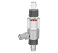 LALAFINA Diffuseur de Co2 pour Aquarium Planté en Acrylique Argenté Design Nano Bulles et Compteur de Bulles Externe pour Croissance Stable des Plantes