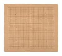 LALAFINA Échiquier et Accessoire Pratique Lignes Claires en Cuir Marron Plateau Pliable Couleur Aléatoire pour D'échecs Chinois