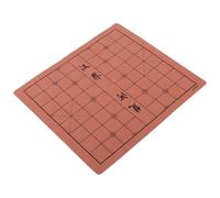 LALAFINA Échiquier Pliable Accessoire de Pratique et Facile à en Cuir Marron Lignes Claires Couleur Aléatoire pour Échecs Chinois et Jeux de Société