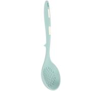 LALAFINA Écumoire Silicone Bleu Lac Cuillère Passoire à Pâtes Perforée Ustensile la Cuisine Anti-chaleur Manche Long Ergonomique Accessoire la Cuisine pour Pâtes et Nouilles