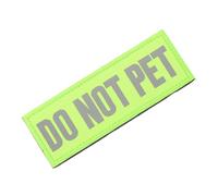 LALAFINA Écussons pour Chien Assistance Manchon De Laisse Ne Caresser Écusson pour Harnais Réfléchissant Bande Auto-agrippante