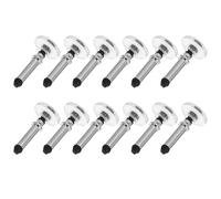 LALAFINA Embouts de Stylet Disque en Silicone 12 Pièces Argenté, Accessoires Remplacement pour Stylet Tablette Tactile et Smartphone