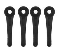 LALAFINA Ensemble de 4 Leviers de Tondeuse Noire en Plastique Solide, Levier de Réglage de Précision Compatible Modèles 8148/8591, Accessoire Professionnel pour Tondeuse Électrique